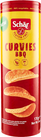 Curvies BBQ čips Schär