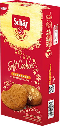 Cookies, Soft Cinnamon, glutenfrei Schär