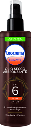 Leocrema olio secco abbronzante SPF6  Leocrema