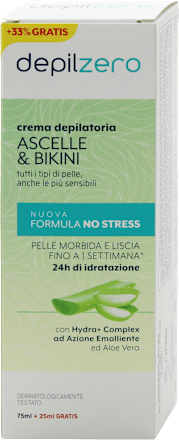 Crema depilatoria ascelle e bikini depilzero