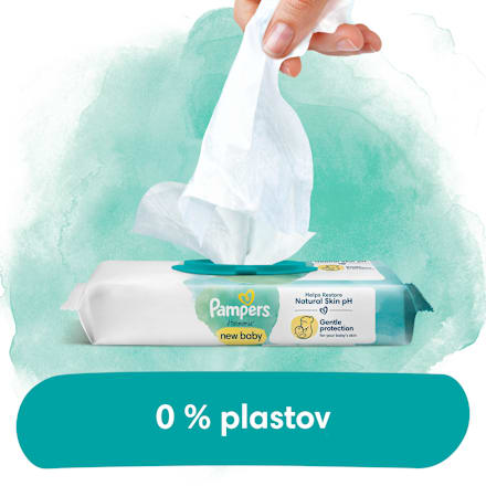 Vlhčené utierky New Baby - 4 x 46 Pampers Harmonie