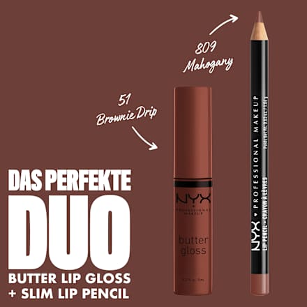Lipgloss Butter 51 Brownie Drip  NYX PROFESSIONAL MAKEUP