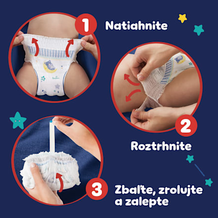 Plienkové nohavičky nočné veľ. 6 (13 kg+) Pampers night pants