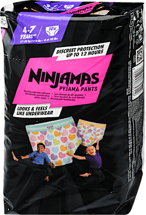 Ninjamas pants, bugyipelenka, 17-30 kg, szív Ninjamas