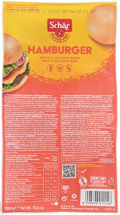 Kruhki za hamburger brez glutena Schär