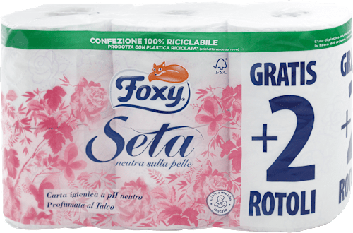 Carta igienica Seta 2 veli Foxy