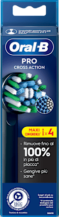 Testine di ricambio Cross Action nere Oral-B