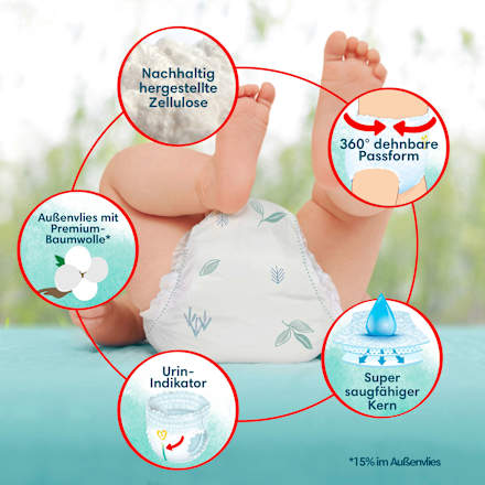 Baby Pants Harmonie Gr.4 Maxi (9-15 kg), Monatsbox Pampers Harmonie