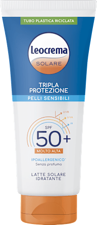 Latte solare idratante Tripla Protezione SPF50+ Leocrema