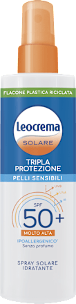 Spray solare Pelli Sensibili SPF50+ Leocrema