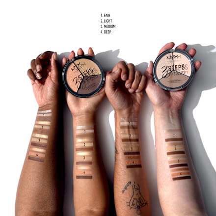 Contouringpuder 3 Steps to Sculpt Light 02 NYX PROFESSIONAL MAKEUP
