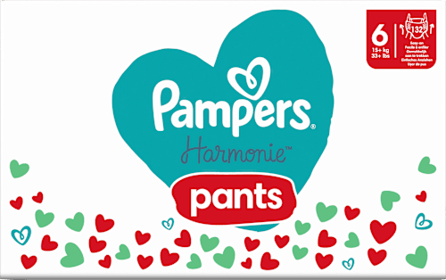 Plienkové nohavičky veľkosť 6 (15+ kg) Monthly Box Pampers Harmonie