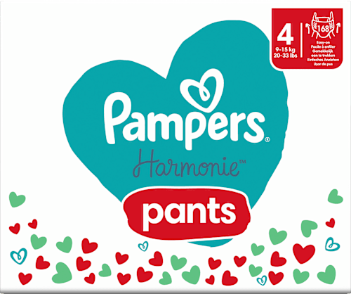 Plienkové nohavičky veľkosť 4 (9 - 15 kg) Monthly Box Pampers Harmonie