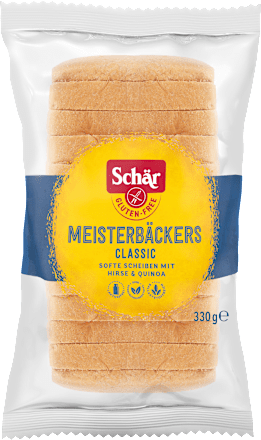 Brot Meisterbäckers Classic mit Hirse & Quinoa glutenfrei (12 Stück) Schär