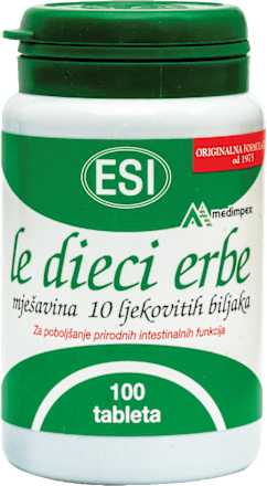 Esi Le dieci erbe tablete - 10 ljekovitih biljaka ESI