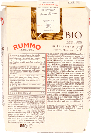 Nudeln, Fusilli aus Weizen, No.48 Rummo