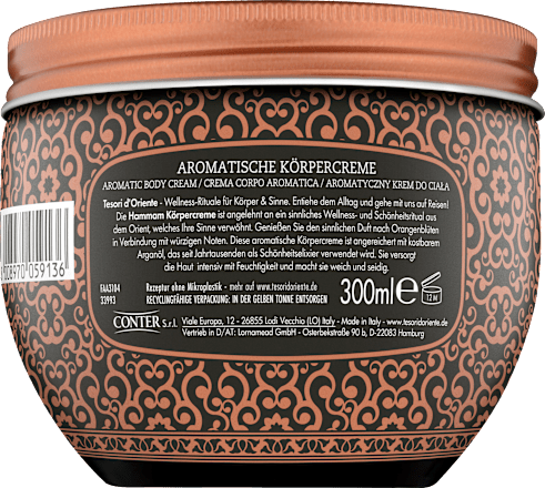 Bodycreme Hammam Tesori d'Oriente