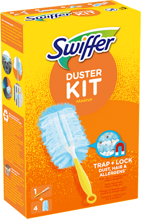 Duster miotełka do kurzu rączka + 4 wkłady Swiffer