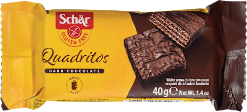 Brezglutenske mini kakavove napolitanke Quadritos Schär