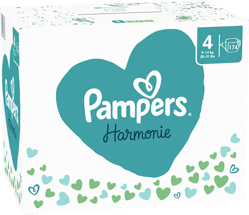 Plenice velikost 4 - mesečno pakiranje (9-14 kg) Pampers Harmonie