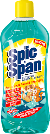 Detersivo pavimenti amico degli animali Spic & Span