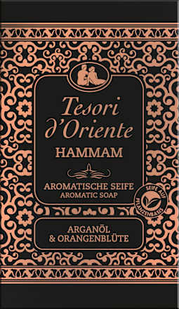 Seifenstück Hammam, Arganöl & Orangenblüte Tesori d'Oriente