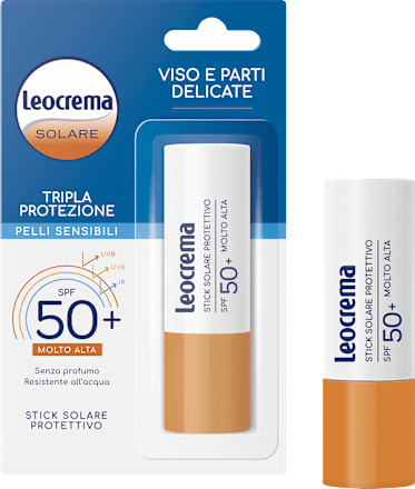 Stick solare Pelli Sensibili SPF50+ Leocrema