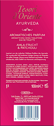Eau de Toilette Ayurveda Tesori d'Oriente
