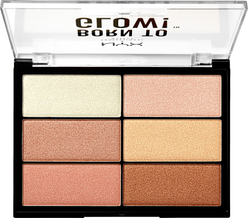 Highlighter Palette 01 Born To Glow  NYX PROFESSIONAL MAKEUP