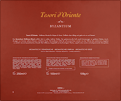 Geschenkset Byzantium 3tlg Tesori d'Oriente