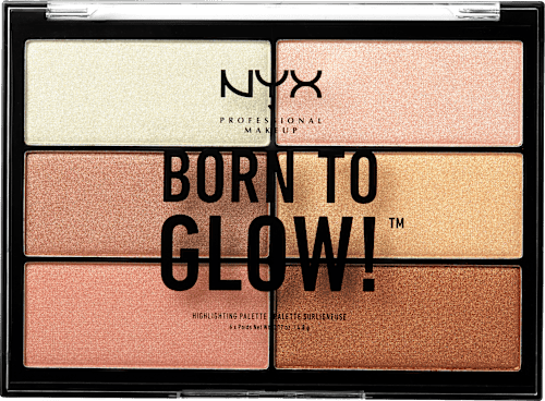 Highlighter Palette 01 Born To Glow  NYX PROFESSIONAL MAKEUP