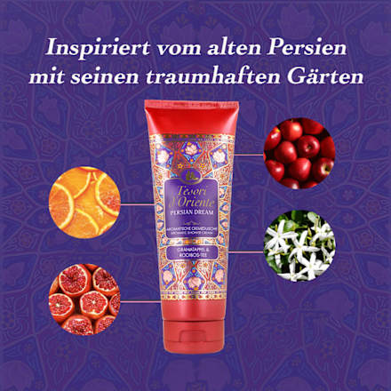 Cremedusche Persian Dream, Granatapfel & Rooibos-Tee Tesori d'Oriente
