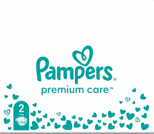 Plienky veľkosť 2 (4 - 8 kg) - mesačné balenie Pampers Premium Care