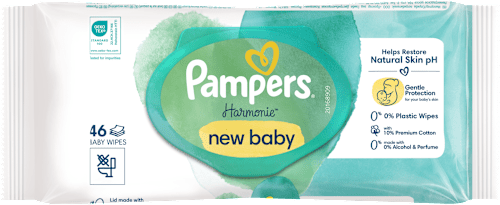 Vlhčené utierky new baby Pampers Harmonie