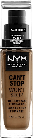 Foundation Can't Stop Won't Stop 24-Hour Warm Honey 15.9 NYX PROFESSIONAL MAKEUP