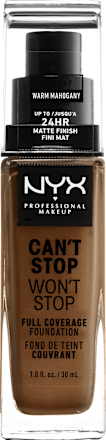 Foundation Can't Stop Won't Stop 24-Hour Warm Mahogany 16.7 NYX PROFESSIONAL MAKEUP