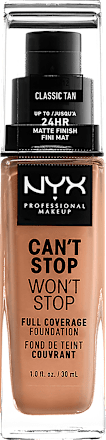 Can't Stop Won't Stop Foundation - Nr. 12 Classic Tan NYX PROFESSIONAL MAKEUP