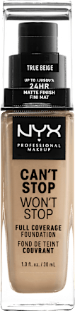 Foundation Can't Stop Won't Stop 24-Hour True Beige 08 NYX PROFESSIONAL MAKEUP