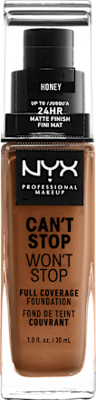 Foundation Can't Stop Won't Stop 24-Hour Honey 15.8 NYX PROFESSIONAL MAKEUP