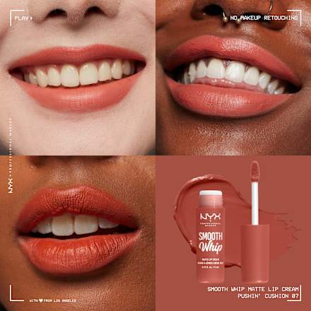 Lippenstift Smooth Whip Matte 07 Pushin`Cushion  NYX PROFESSIONAL MAKEUP