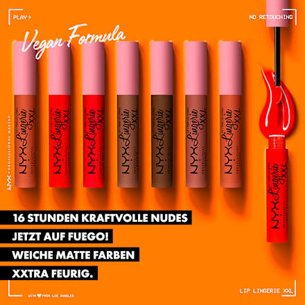 Lippenstift Lingerie XXL Liquid 29 Hot Caramelo NYX PROFESSIONAL MAKEUP
