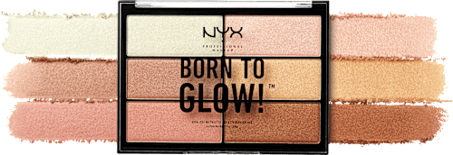 Highlighter Palette 01 Born To Glow  NYX PROFESSIONAL MAKEUP
