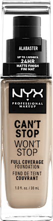 Foundation Can't Stop Won't Stop 24-Hour Alabaster 02 NYX PROFESSIONAL MAKEUP