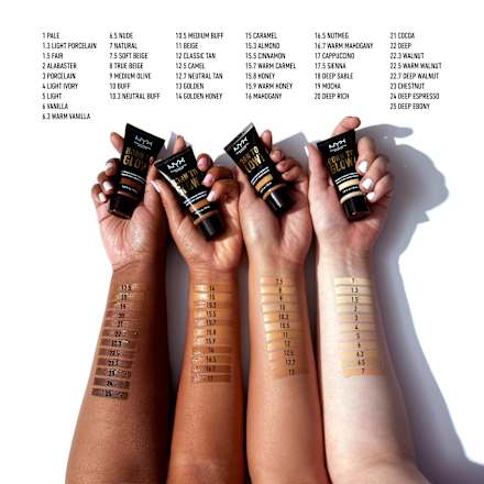 Foundation Born To Glow Naturally Radiant Buff 10 NYX PROFESSIONAL MAKEUP