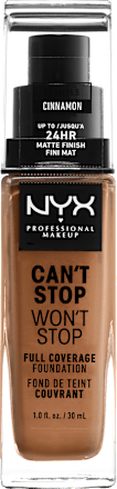 Foundation Can't Stop Won't Stop 24-Hour Cinnamon 15.5 NYX PROFESSIONAL MAKEUP