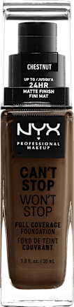 Foundation Can't Stop Won't Stop 24-Hour Chestnut 23 NYX PROFESSIONAL MAKEUP