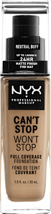 Foundation  Can't Stop Won't Stop 24-Hour neutral buff 10.3 NYX PROFESSIONAL MAKEUP