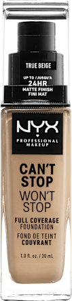 Foundation Can't Stop Won't Stop 24-Hour True Beige 08 NYX PROFESSIONAL MAKEUP
