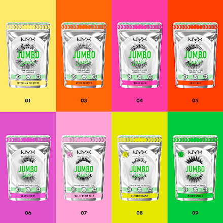 Künstliche Wimpern Jumbo Lash 06 Glam Accent (1 Paar) NYX PROFESSIONAL MAKEUP