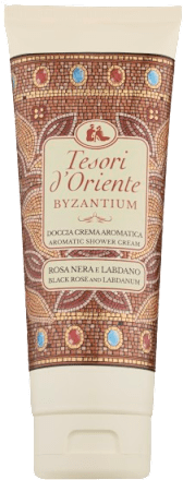Doccia crema aromatica Byzantium con rosa nera e labdano Tesori d'Oriente